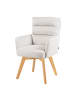 DUBI Möbel 2er-Set: Drehstuhl Mika-Joni in Creme - (B)59 x (H)94 x  (T)66 cm