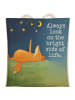 Mr. & Mrs. Panda Shopper-Tasche Fuchs Sterne Design mit Spruch in Weiß