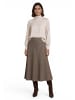 Zero  Satin-Bluse mit Kragen in French Oak