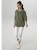 Aniston SELECTED Fledermausshirt in Oliv