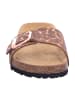 Tamaris Pantoletten in COGNAC/LEOPARD