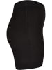Urban Classics Urban Classics Damen Ladies Rib Knit Shorts in black