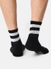 NUR DER Sportsocken Short Track in schwarz/grau