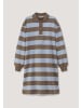 Hessnatur Sweat Kleid Streifen Relaxed in camel