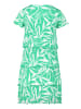 Betty Barclay Stufenkleid mit U-Boot-Ausschnitt in Green/Cream