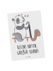 Mr. & Mrs. Panda Postkarte Bassklarinette Sound mit Spruch in Weiß
