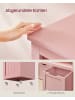 VASAGLE Schuhbank Helan-old in Rosa - (B)102 x (H)60 x (T)30 cm