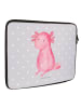 Mr. & Mrs. Panda Laptop Tasche Axolotl Niedlich ohne Spruch in Grau Pastell