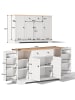 ABRIHOME Multifunktions Sideboard 138 cm mit Stauraum & Kippschutz in Natürlich