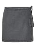 Pieces Wickelrock in Grey Denim