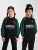 Hummel Sweatshirt Hmljr Oversized Kinder in DARK GREEN