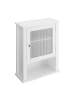 relaxdays Badschrank in Weiß - (B)42 x (H)52 x (T)18 cm