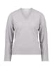 BETTY & CO Strickpullover mit V-Ausschnitt in Light Silver Melange
