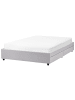 Beliani Doppelbett PRADES in Grau - (W) 149 x (H) 32 x (L) 211 cm