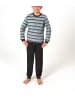 NORMANN Frottee Pyjama Schlafanzug Bündchen - 82592 in hellblau