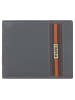 mano Don Leonardo Geldbörse RFID Leder 11,5 cm in grau