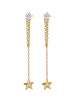 Elli Ohrringe 925 Sterling Silber Sterne, Astro, Stern in Gold