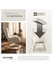tectake Schaukelstuhl   Swing, 70 x 93 x 100 cm, Belastbarkeit 120 kg, creme/gold