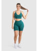 SMILODOX Sport BH Maria Solid Scrunch in Dunkel Grün