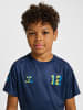 Hummel T-Shirt Hmlshimmer Multisport Kinder in DRESS BLUES/LIMEADE