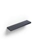 relaxdays 3 x Wandregal in Schwarz - (B)100 x (H)4 x (T)23 cm