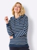 WITT WEIDEN Sweatshirt in dunkelblau-weiß-gestreift
