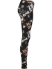 Urban Classics Urban Classics Damen Ladies Soft AOP Leggings in blacksoftflower
