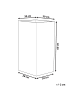 Beliani Outdoor Blumentopf TENNO in Braun - (W) 30 x (H) 60 x (L) 30 cm