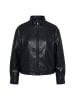 Ulla Popken Lederjacke in schwarz