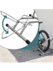 relaxdays Fahrradständer in Silber - (B)41 x (H)38 x (T)59 cm