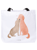Mr. & Mrs. Panda Shopper Damen Hunde Liebe ohne Spruch in Weiß