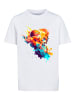 F4NT4STIC T-Shirt Basketball Sport Player UNISEX in weiß