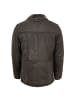 redpoint Lederjacke Lammleder Kunstfell in Dunkelbraun