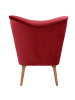 58 aufm Kessel COCKTAILSESSEL Kayra Samtvelours rot