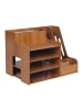 relaxdays Dokumentenablage in Dunkelbraun - (B)37 x (H)28 x (T)29 cm