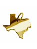 Schmuckador Anhänger der Landkarte Texas in massiv 333 Gelbgold in gold