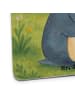 Mr. & Mrs. Panda Tischuntersetzer Pinguin Buch Design ohne Spruch in Weiß