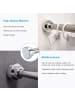 Intirilife Teleskopstange Duschstange Gardinenstange 120-220cm in 150 - 283 cm in SILBER