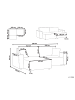 Beliani Ecksofa KARILA in Beige - (W) 250 x (H) 85 x (L) 150 cm