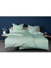 Janine Baumwoll Bettwäsche Modernclassic Karo-Look in jadegrün