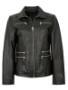 MADDOX Lederjacke Lammnappa in Schwarz