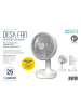 COFI 1453 Platinet Schreibtischlüfter 9W Akku LED Nachtlicht in Weiß