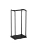 relaxdays Kaminholzregal in Schwarz - (B)37 x (H)95 x (T)30 cm