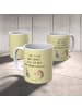Mr. & Mrs. Panda Kaffeetasse Hase Igel mit Spruch in Gelb Pastell