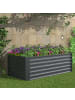 VCM  Metall Pflanzbeet Hochbeet Gartenbeet 180x90 Galdo in Schwarz
