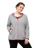 Ulla Popken Sweatjacke in grau melange