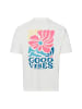 Nils Sundström T-Shirt in weiß blau