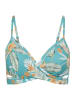 Sunseeker Triangel-Bikini-Top in aquablau-bedruckt