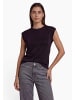 Zero  Kurzarm-Shirt im Glitzer-Look in Black Beauty