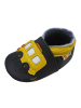 Yalion Baby Krabbelschuhe aus Leder, weiche Lauflernschuhe mit rutschfester Sohle 